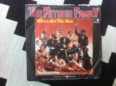 ritchie family Where Are The Men disc single vinyl muzica disco dance 1979 vg+ foto