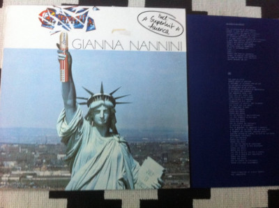 GIANNA NANNINI CALIFORNIA 1979 disc vinyl lp muzica pop rock insert ricordi vg+ foto