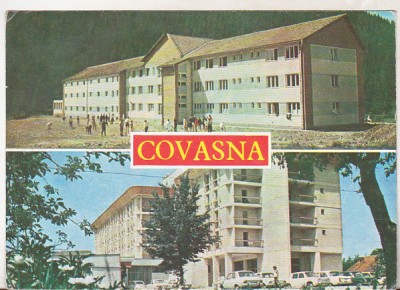 bnk cp Covasna - Vedere - circulata - marca fixa foto