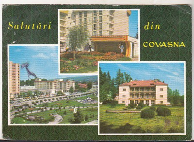 bnk cp Jud Covasna - Vedere - circulata - marca fixa foto