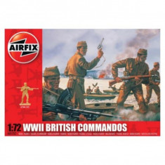 Kit Soldati Airfix 01732 Set 40 Soldati Wwii Comando Britanic Scara 1:72 foto