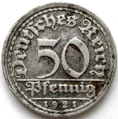 GERMANIA , 50 PFENNIG 1921 F foto