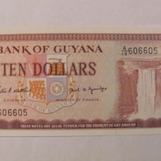 CY - 10 dollars dolari 1966 Guyana UNC