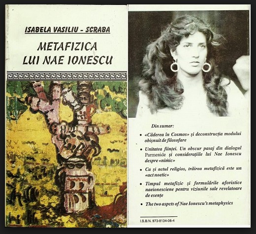 METAFIZICA LUI NAE IONESCU de ISABELA VASILIU SCRABA ex. numerotat cu dedicatie