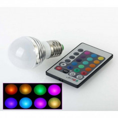 BEC LED RGB 16 CULORI CU TELECOMANDA foto