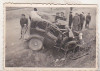 Bnk foto - Fotografie interbelica - Accident de masina, Alb-Negru, Romania 1900 - 1950, Transporturi