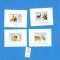SET 4 COLITE CONGO 1999 CAINI DAN .50 E