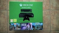 Xbox One 500 Gb + KINECT Senzor + 3 jocuri (pt kinect) - garantie foto