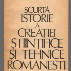 (C6933) I.M. STEFAN - SCURTA ISTORIE A CREATIEI STIINTIFICE SI TEHNICE ROMANESTI