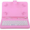 Husa Tableta 10 Inch Cu Tastatura Micro Usb Model X , Roz Deschis C106