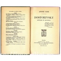 Andre Gide - Dostoievsky (articles et causeries)