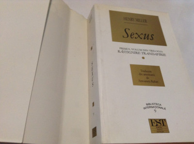 Sexus-HENRY MILLER,RF12/2 foto