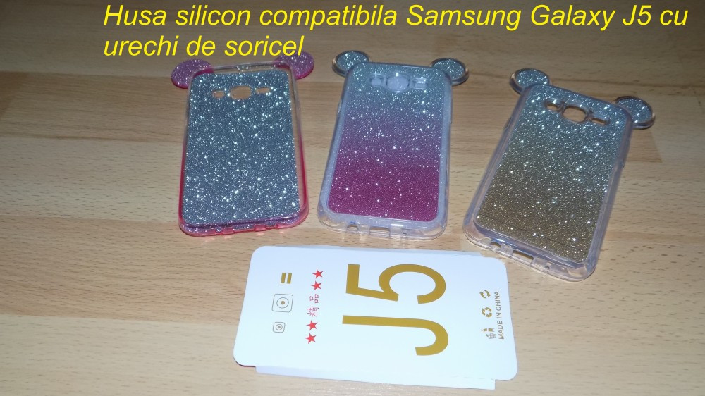 Husa silicon compatibila Samsung Galaxy J5 cu urechi de soricel | arhiva  Okazii.ro