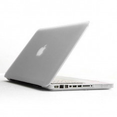 Carcasa protectie slim din plastic pentru MacBook White Unibody 13.3&amp;quot;, transparenta foto