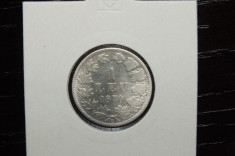 1 LEU 1870, MONEDA RARA ORIGINALA foto