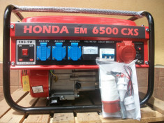 Generator de curent Honda, 5,5 kw, 220/380v, benzina + GPL, NOU, transp gratuit foto