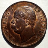 C.239 ITALIA UMBERTO I 10 CENTESIMI 1893 BI XF/AUNC, Europa, Cupru (arama)