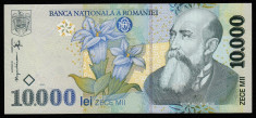 ROMANIA, 10000 LEI 1999, UNC * seria 012D3597344 foto