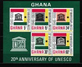Ghana 1966 UNESCO MI bl.23 MNH w37 Cota MI =48
