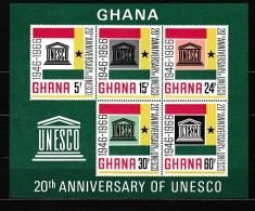 Ghana 1966 UNESCO MI bl.23 MNH w37 Cota MI =48