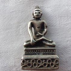 Miniatura Buddha Veche executata manual Splendida avand o patina minunata