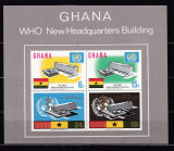 Ghana 1966 WHO MI bl.20 MNH w37 Cota MI =45, Nestampilat