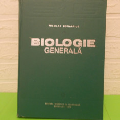 BIOLOGIE GENERALA de Nicolae Botnariuc , coperti cartonate , EDP , 1974