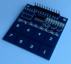TTP226 Tastatura capacitiva 8 butoane /Touch sensor capacitive Arduino foto