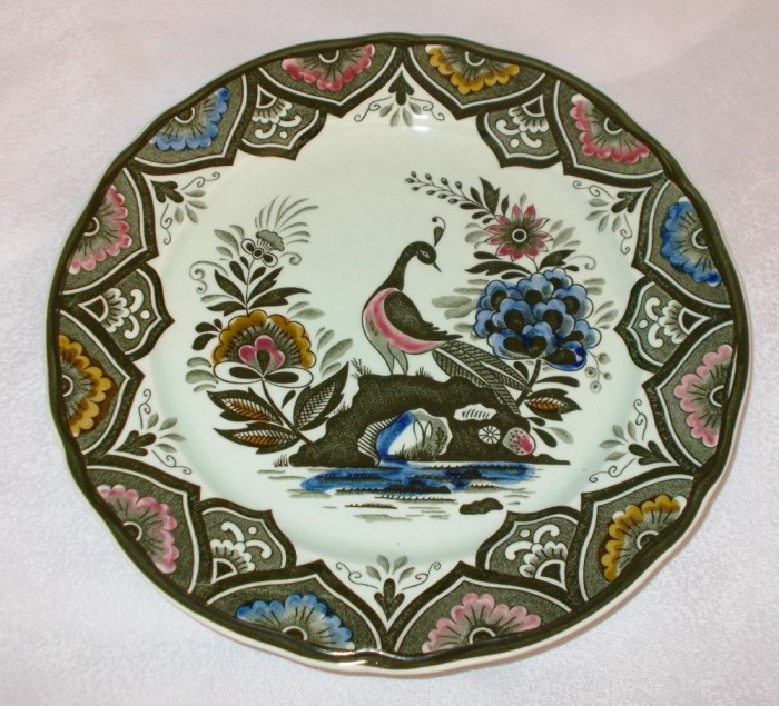 Farfurie - decoartiva / de colectie - Villeroy and Boch - Paon - pictat manual
