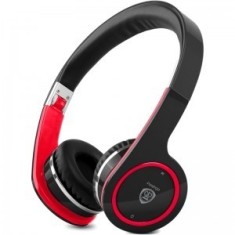 Casti audio Prestigio PBHS1, Bluetooth, culoare Negru/Rosu foto