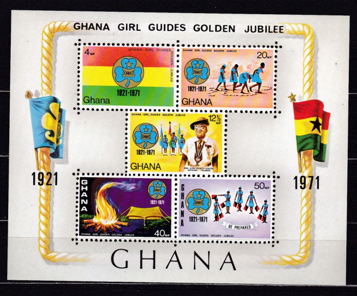 Ghana 1971 scouting MI bl.42 MNH w37