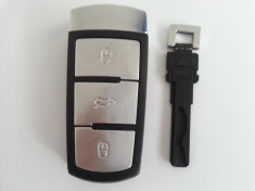 Cheie inteligenta Volkswagen Smart Key VW + cheie rezerva Passat CC contact foto