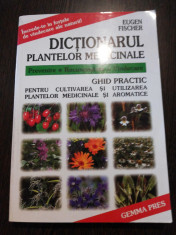 DICTIONARUL PLANTELOR MEDICINALE - Eugen Fischer - Gemma Pres, 2000, 398 p. foto