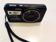 Aparat foto digital Sony Cyber-Shot W630, 16.1MP, Black + Husa, Card 4 GB foto