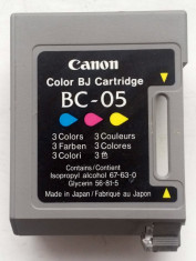 Cartus gol, original, virgin, CANON BC-05 (color) pentru Refill foto