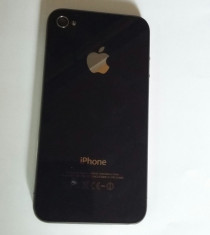 iPhone 4 Negru 8GB + folie sticla + husa protectoare foto