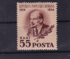 ROMANIA 1954 LP 359 - 30 ANI MOARTEA LUI LENIN MNH foto