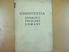 Constitutia Republicii Populare Romane Bucuresti 1948 august foto