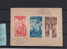 ROMANIA 1943 , LP 154 I ,CONSILIUL DE PATRONAJ SERIE STAMPILATA SIBIU 5 V 1943 foto