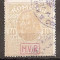 SD Romania 1917-Posta milit.germ.-Timb.fisc.supr. MViR caseta-11a-10 B brun galb