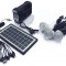 Panou solar fotovoltaic KIT iluminare 3 becuri lanterna incarcare telefon GD8017