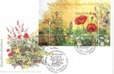 MOLDOVA 2009, FDC, Flori foto