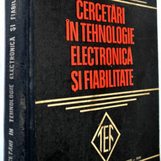 Cercetari in tehnologie electronica si fiabilitate