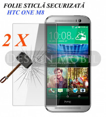 2X FOLIE DE STICLA HTC ONE M8 TEMPERED GLASS SUPER OFERTA (2 BUC) foto
