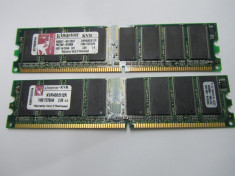 Memorie 1GB DDR400 DIMM, Kingston KVR400 (2x512MB) Dual Channel, 100% testate foto