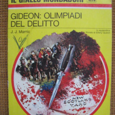 J. J. Marric - Gideon, Olimpiadi del delitto (in limba italiana)
