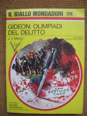 J. J. Marric - Gideon, Olimpiadi del delitto (in limba italiana) foto