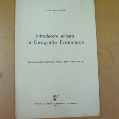 Introducere sumara in geografia economica Bucuresti 1942 N. Al. Radulescu 200