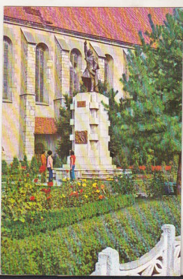 bnk cp Bistrita - Statuia lui Andrei Muresanu - circulata foto