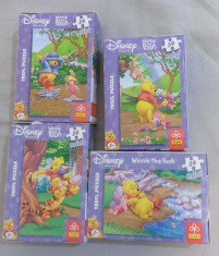 Set 4 Mini Puzzle Trefl 54 piese - Winnie the Pooh - Disney foto